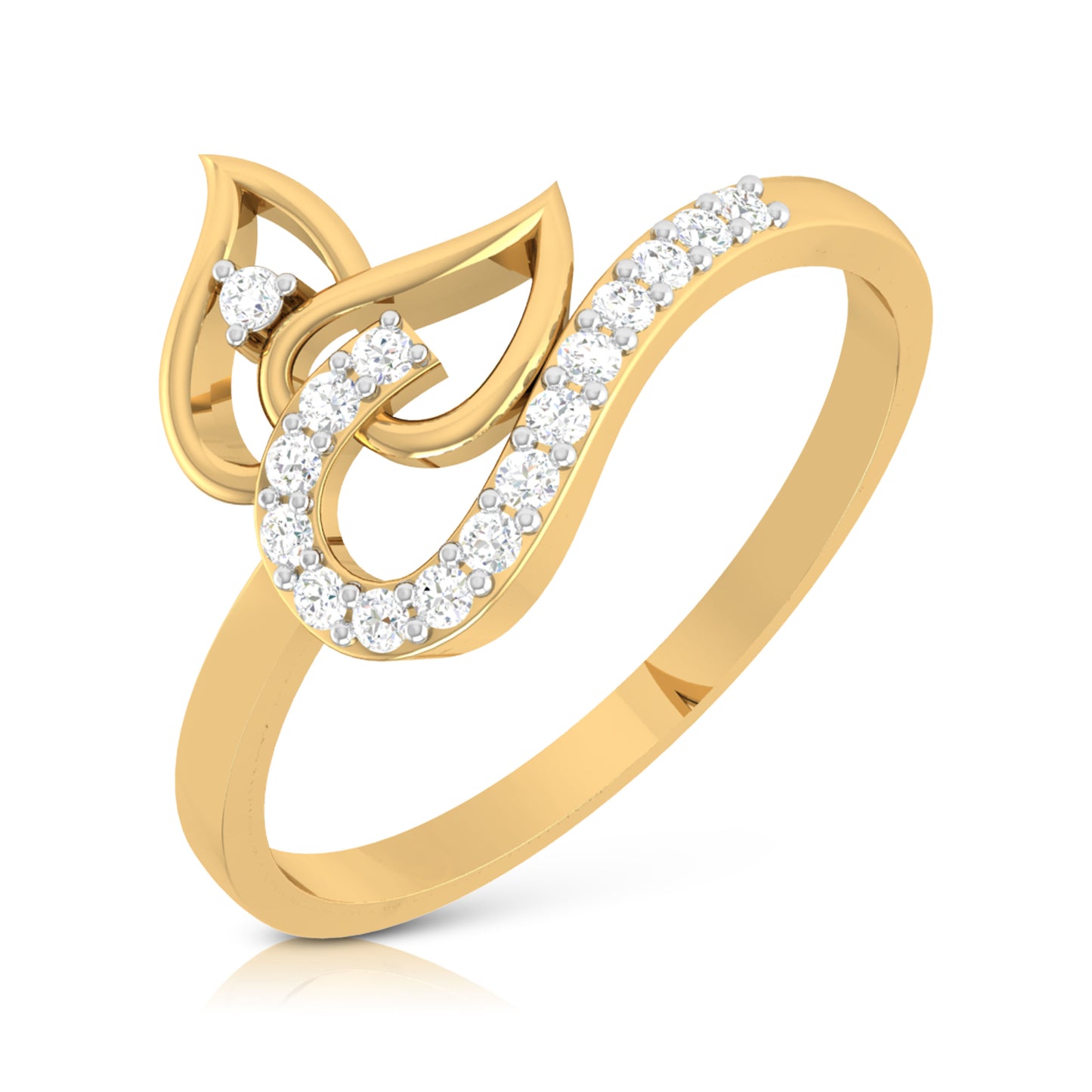 Intertwined Diamond Ring