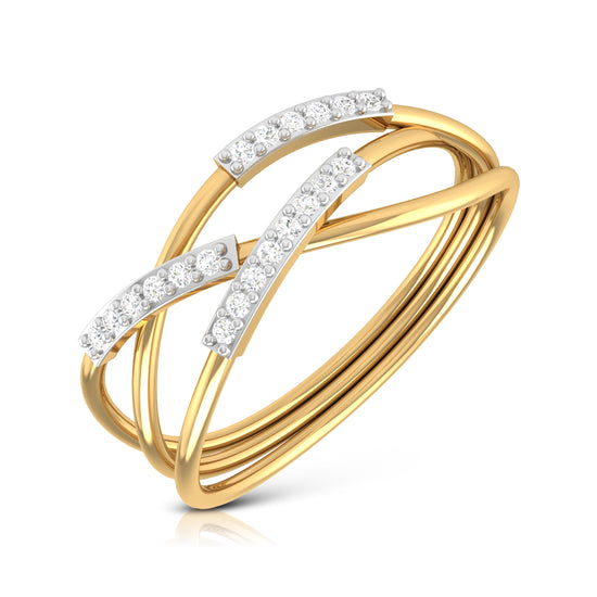 Triangle of Treasures Diamond Ring