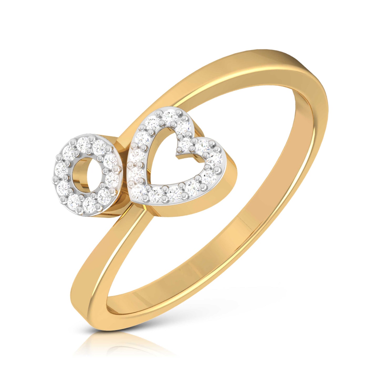 Radiant Reflection Diamond Ring