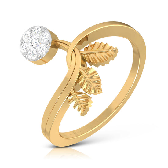 Golden Sparkle Diamond Ring