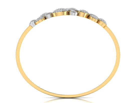 Cluster Synthetic Diamond Gold Bracelet Front View. Best Artificial Diamond Jewelry in chennai