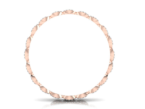 Artificial Diamond Pods Rose Gold Bangles Main View Best Artificial Diamond Jewelry in Chennai