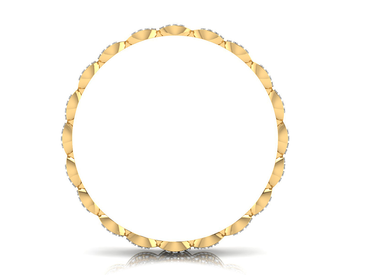 Artificial Diamond Pods  Gold Bangles Main View Best Artificial Diamond Jewelry in Chennai