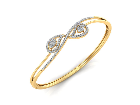 Buy Enchanting Twin Lab Grown Diamond Gold Bracelet Order Online and Shop at Diahart.