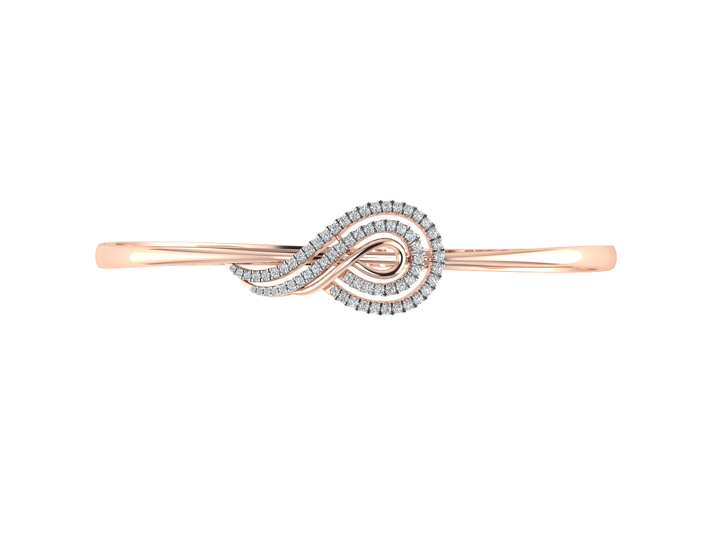 Mystical Seed Lab Grown Diamond Rose Gold Bracelet Top View .Best Lab Grown Diamond Jewelry in Chennai