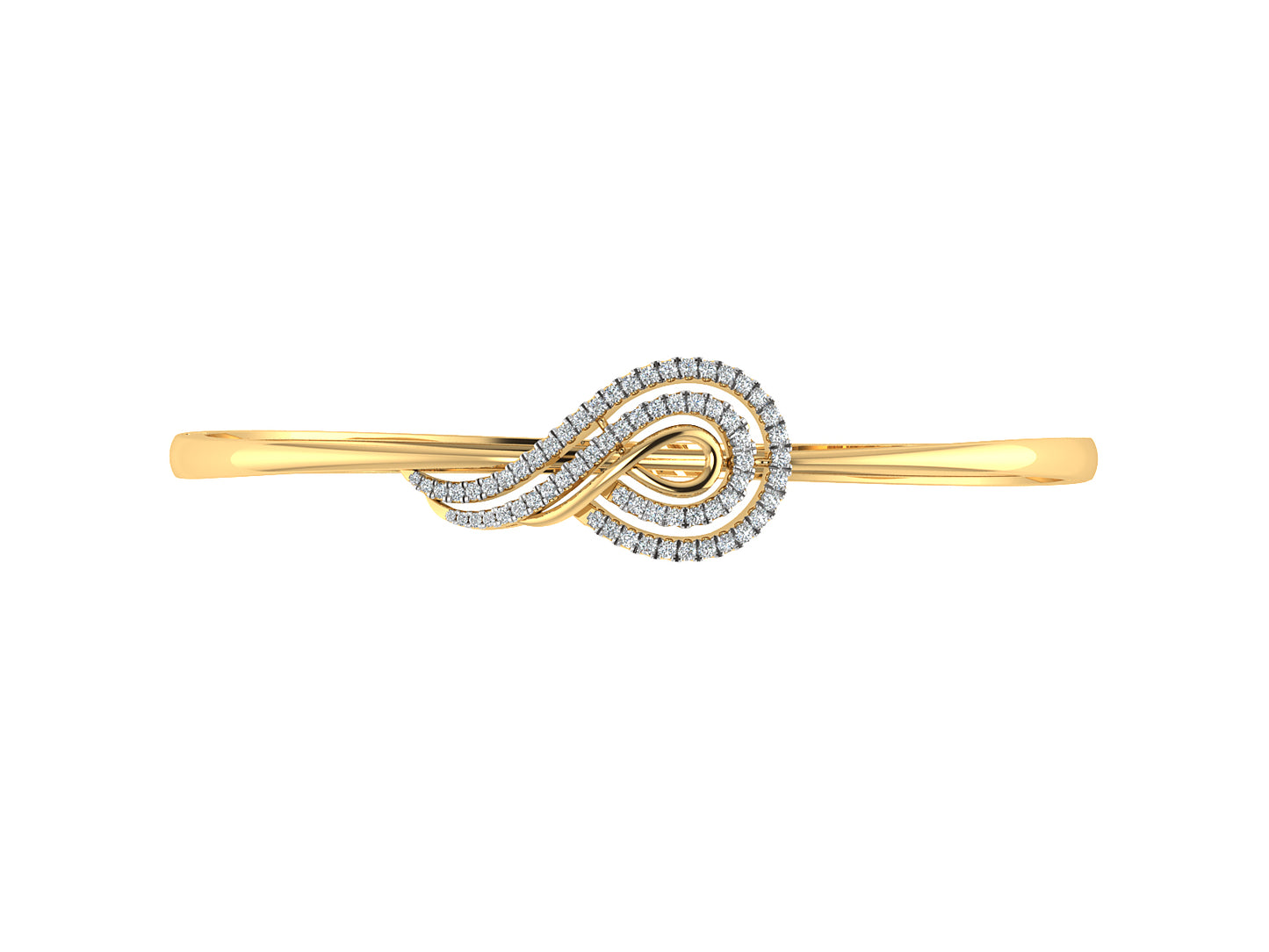 Mystical Seed Lab Grown Diamond Gold Bracelet Top View .Best Lab Grown Diamond Jewelry in Chennai