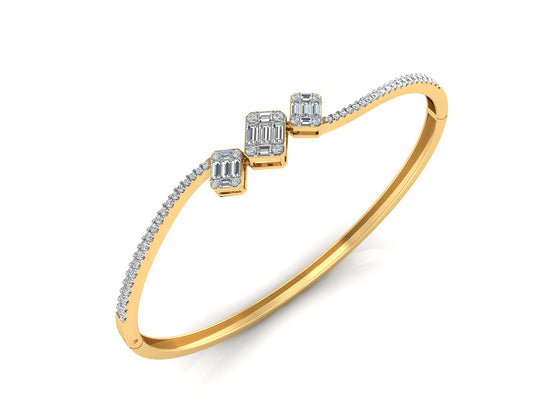 Buy Simple Sparkler Synthetic Diamond Gold Bracelet Order Online and Shop at Diahart.