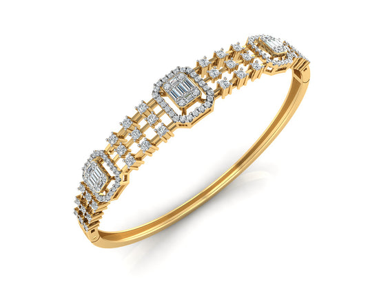 Buy Endless Splendor Synthetic Diamond Gold Bracelet .Best Synthetic Diamond Jewelry in Chennai