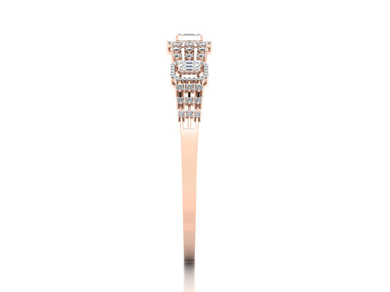 Endless Splendor Synthetic Diamond Rose Gold Bracelet Side View.Best Synthetic Diamond Jewelry in Chennai