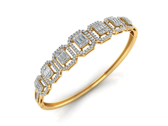 Buy Gratitude Artificial Diamond Gold Bracelet Order Online and Shop at Diahart