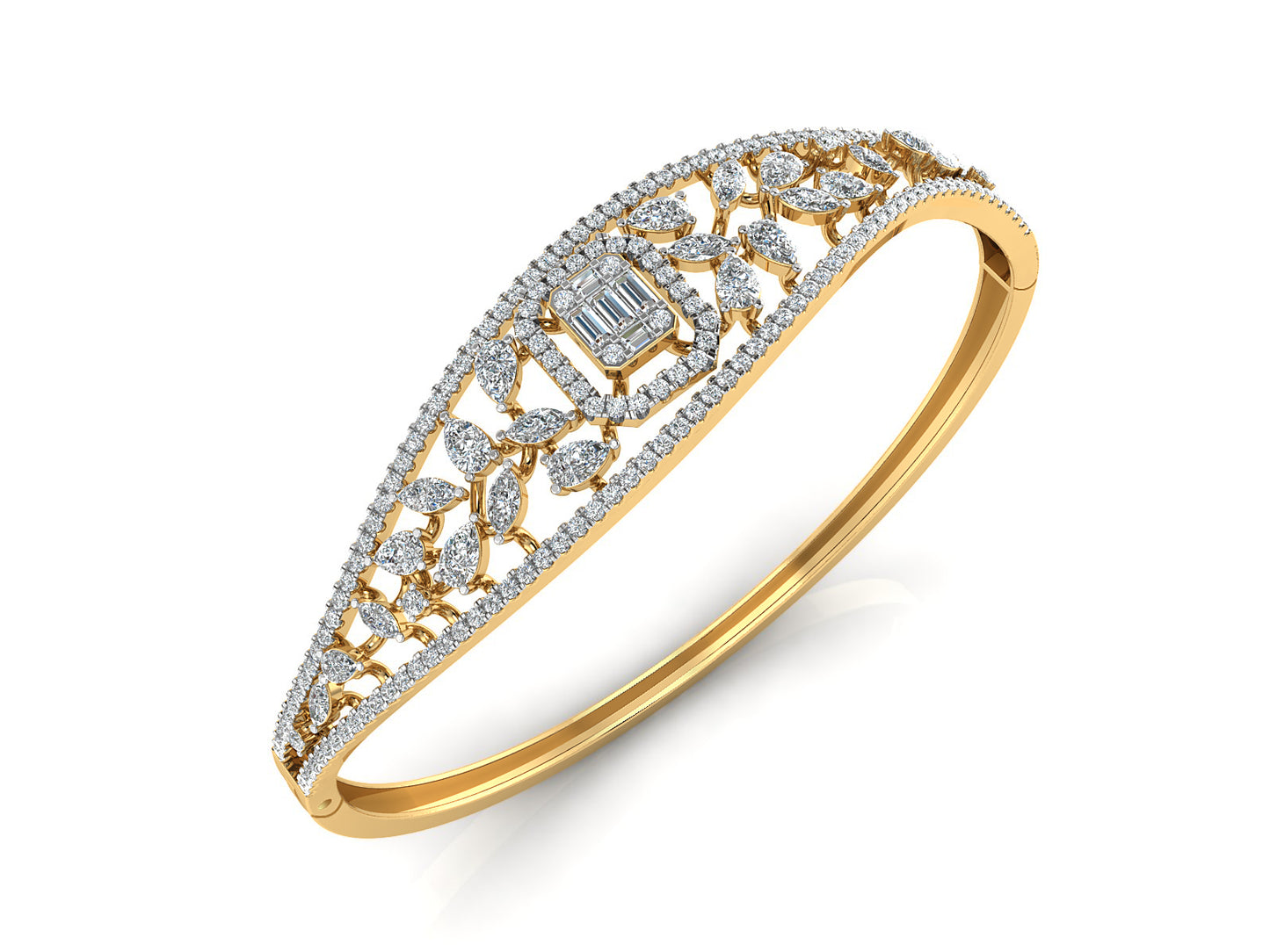 Shop Timeless Heritage Synthetic Diamond Gold Bracelet Order Online and Shop at Diahart.