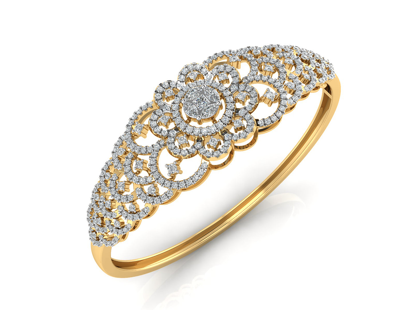 Buy Enchanting Bridal Lab Grown Diamond Gold Bracelet Order Online and Shop at Diahart.