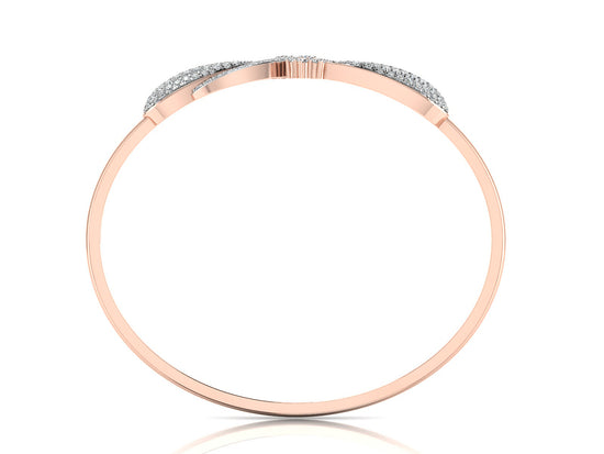 Buy Modern Minimal Artificial Diamond Rose Gold Bracelet Back View.Best Artificial Diamond Jewelry at Diahart Chennai