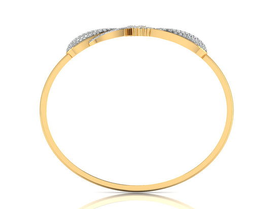 Buy Modern Minimal Artificial Diamond  Gold Bracelet Back View.Best Artificial Diamond Jewelry at Diahart Chennai