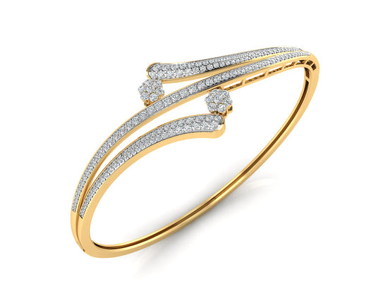  Yin Yang Artificial Diamond Gold Bracelet Order Online and Shop at Diahart.