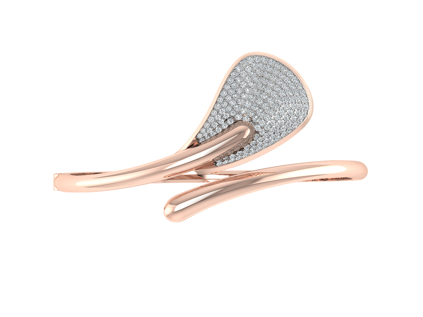 Buy Feather Dove Artificial Diamond Rose Gold Bracelet Order Online and Shop at Diahart.