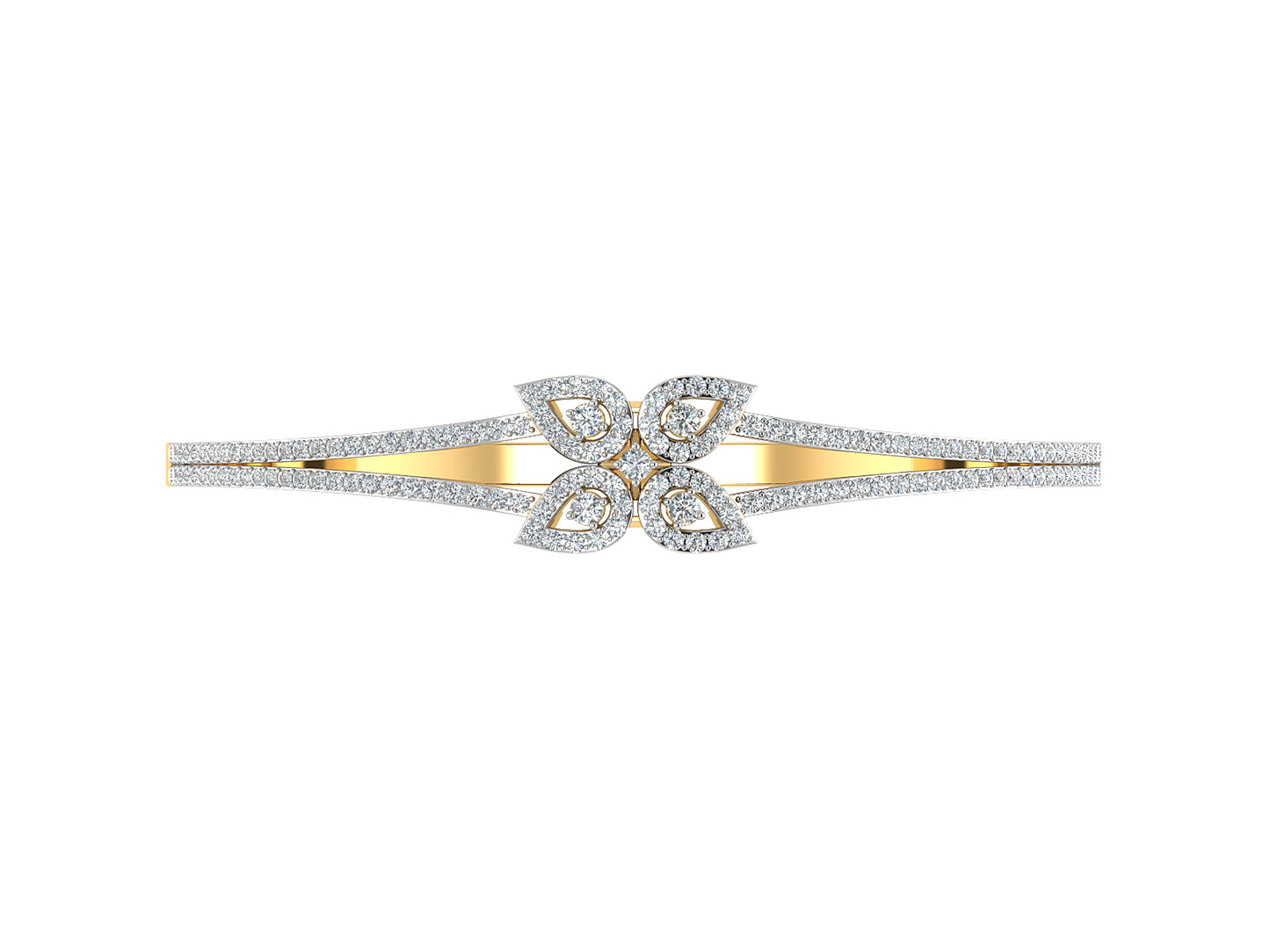 Buy Tetra Petal Artificial Diamond Bracelet Order Online and Shop at Diahart