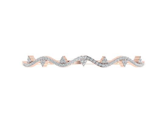 Happy Wave Lab Grown Diamond Rose Gold Bracelet Order Online and Shop at Diahart.