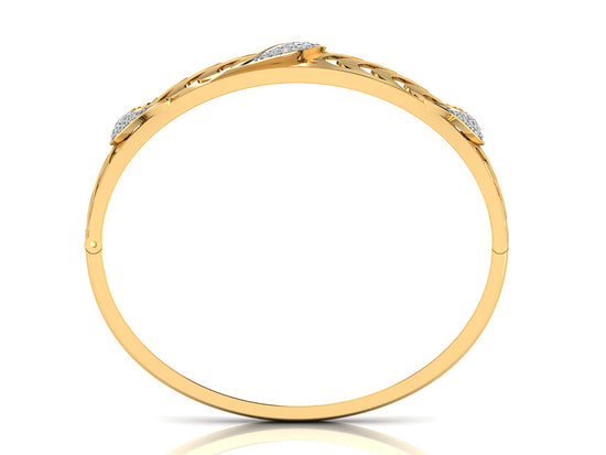 Buy Wild Moon Synthetic Diamond Gold Bracelet Back View Best Artificial Diamond Jewelry in Chennai