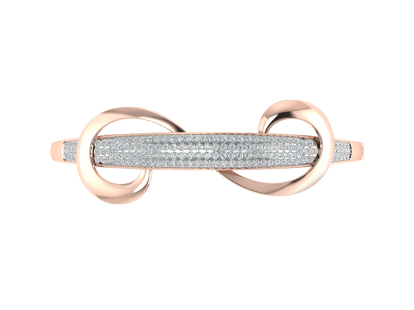 Buy Infinity Lab Grown Diamond Rose Gold Bracelet Order Online and Shop at Diahart.