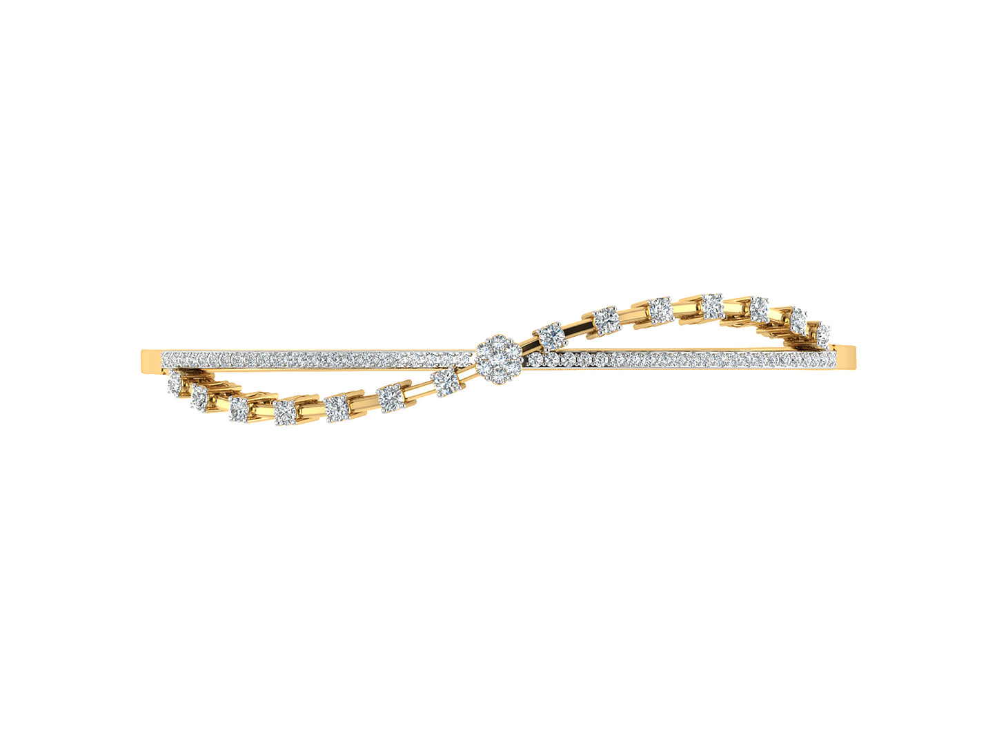 Buy Sine Wave Artificial Diamond Bracelet at Diahart.