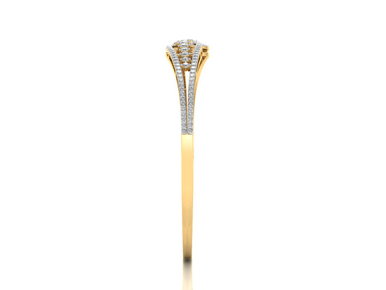 Sleek n Slide Artificial Diamond Gold Bracelet Side View.Best Synthetic Diamond Jewelry in Chennai