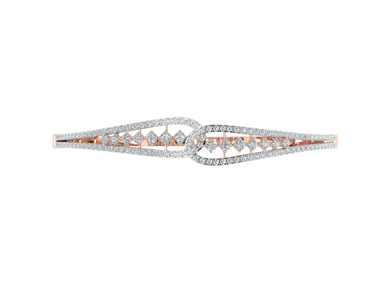 Buy Sleek n Slide Artificial Diamond Rose Gold Bracelet at Diahart.