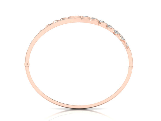 Celestial Shine Synthetic Diamond Rose Gold Bracelet Best Lab Grown Diamond Jewelry in chennai