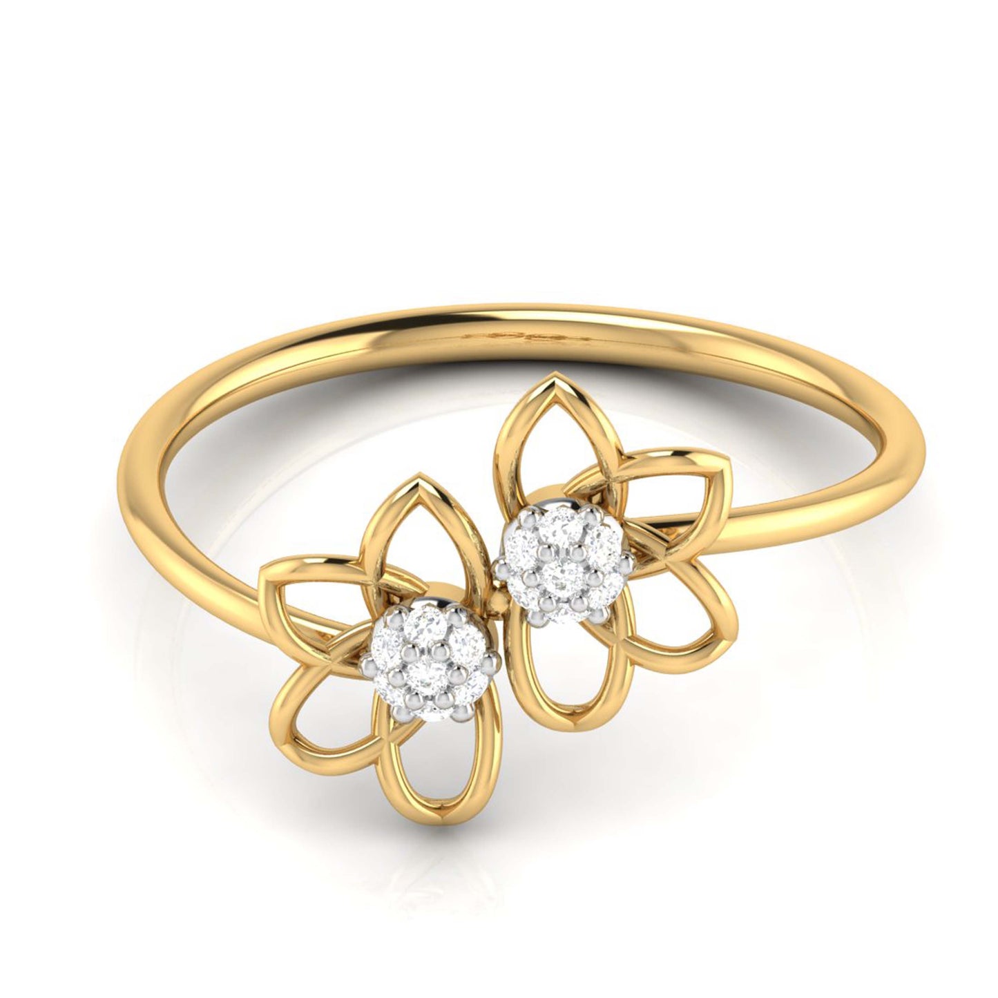 Twin Flower Ring