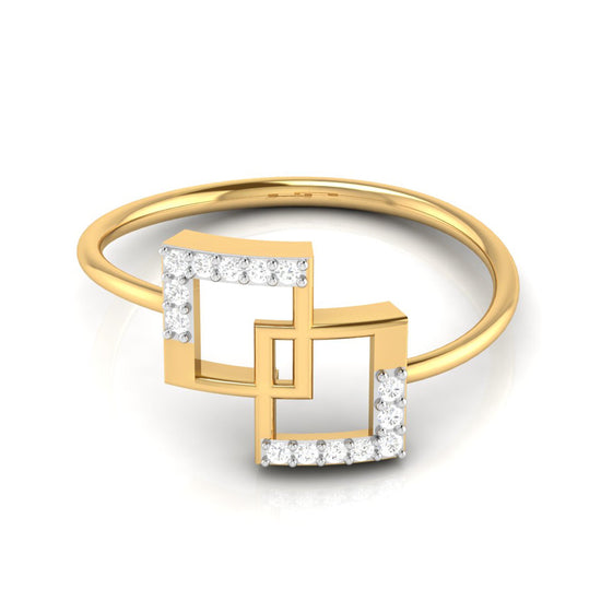 Twin Square Ring