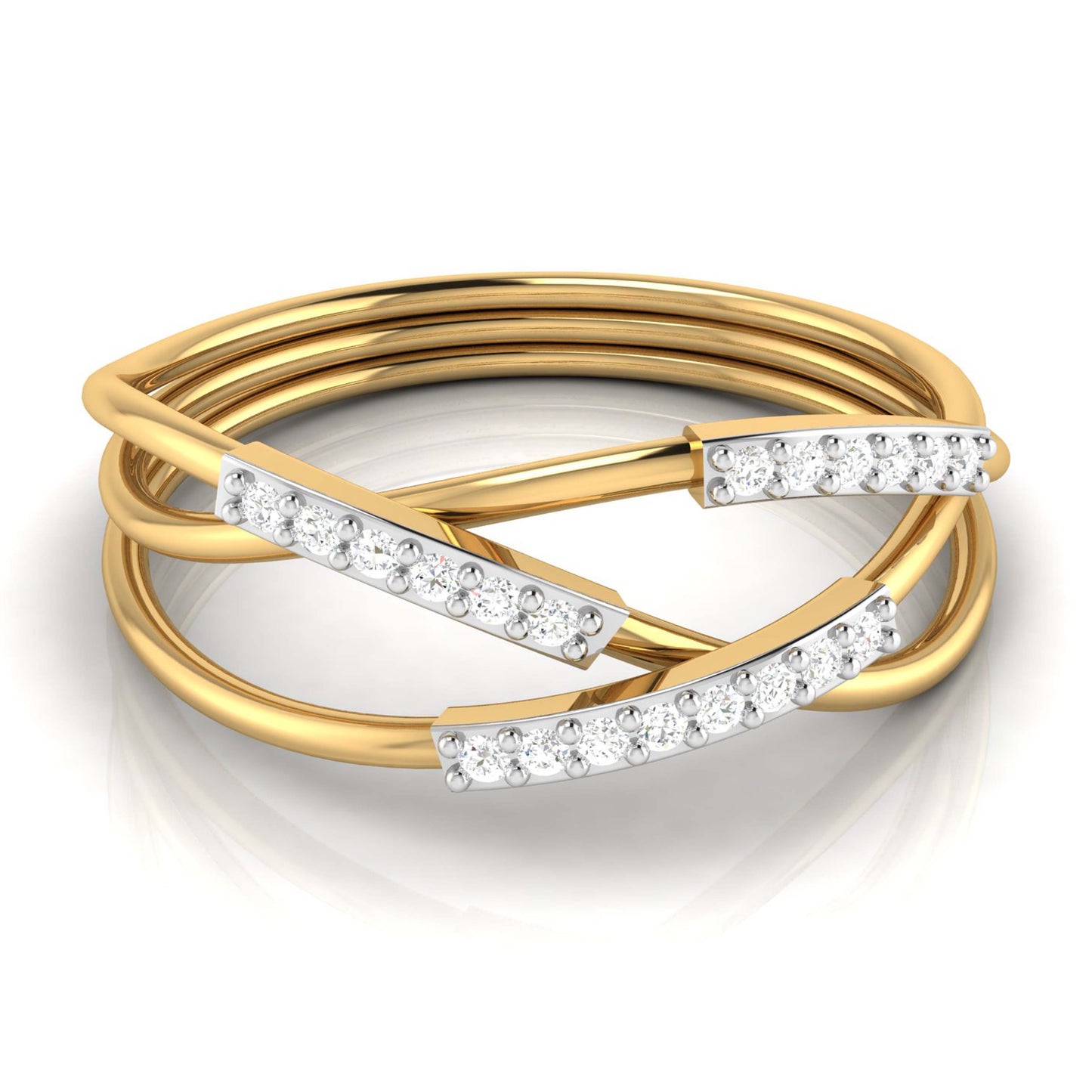 Triangle of Treasures Diamond Ring