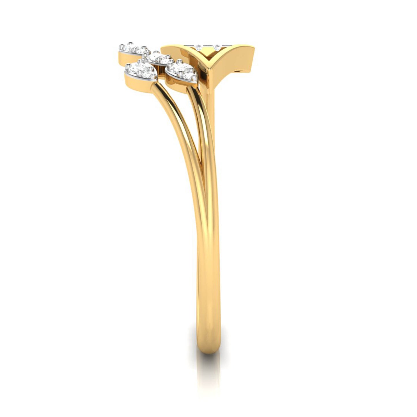 Cupid's Arrow Diamond Ring