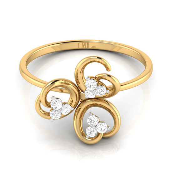 Triple Diamond Trine Ring