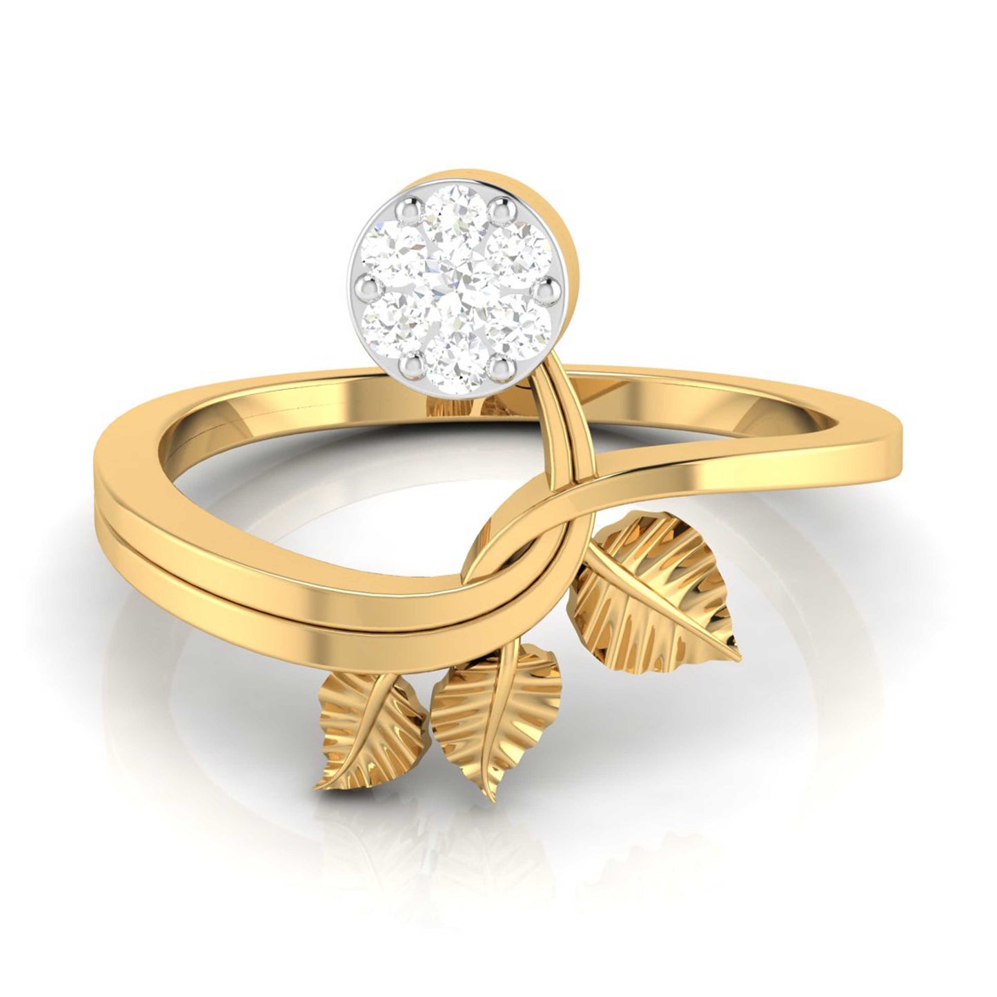 Golden Sparkle Diamond Ring