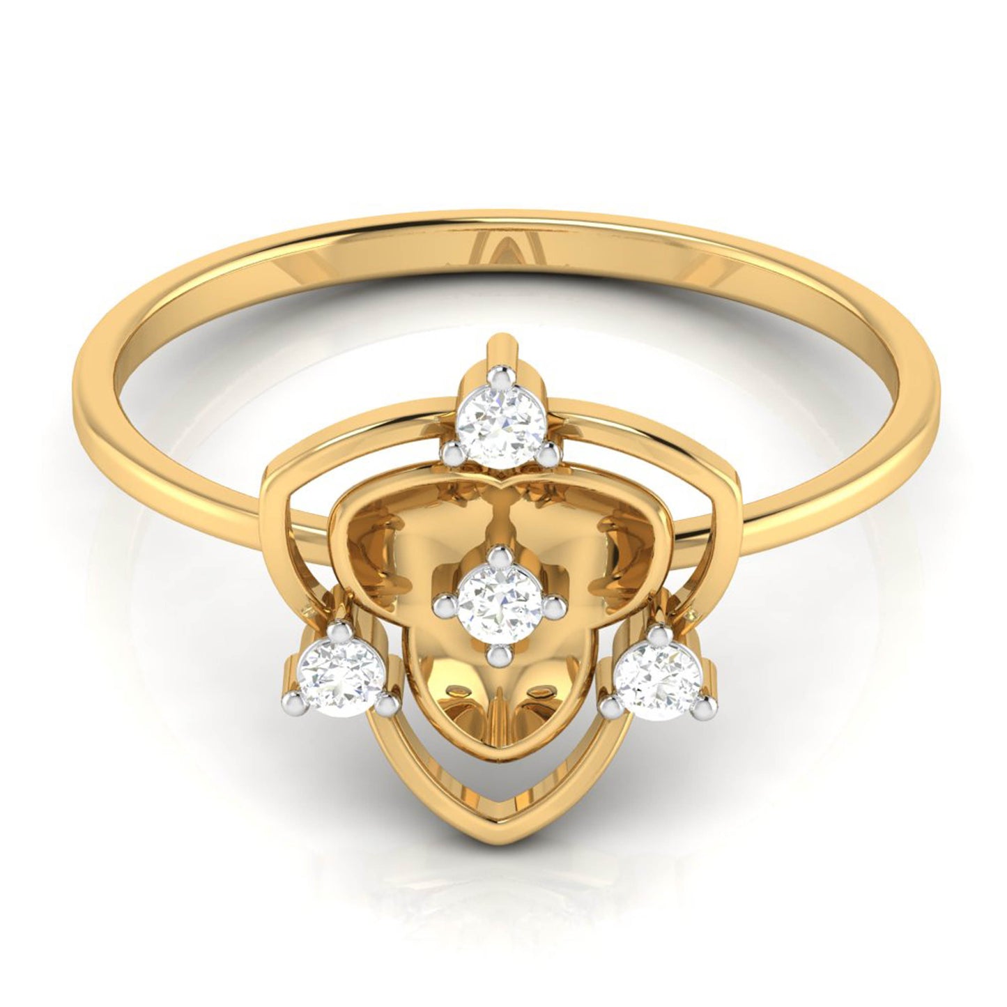 The Heart's Star Diamond Ring