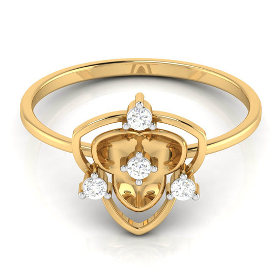 The Heart's Star Diamond Ring