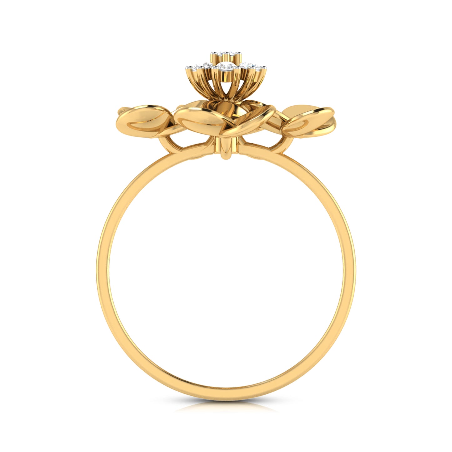 Quad flower Diamond Ring