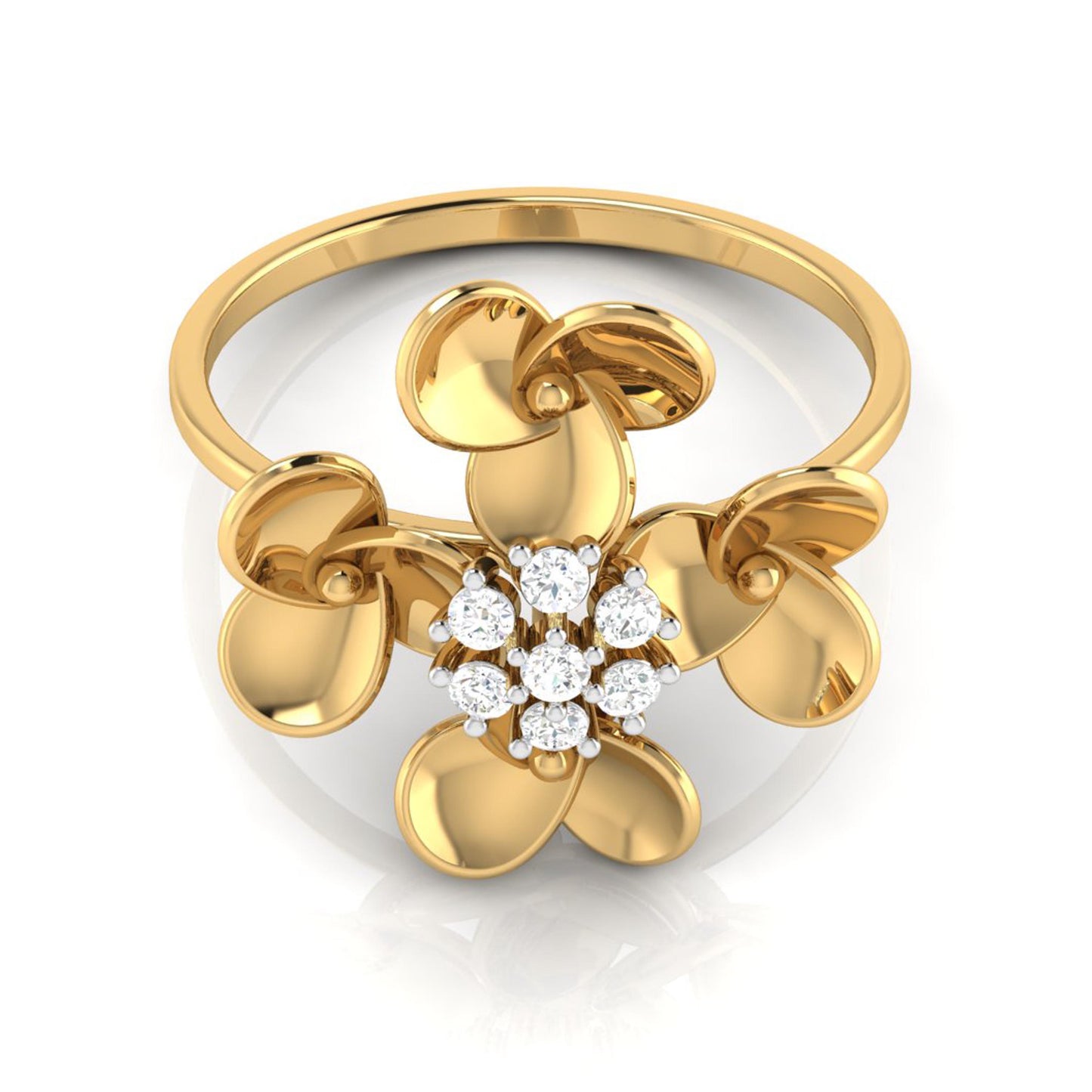 Quad flower Diamond Ring