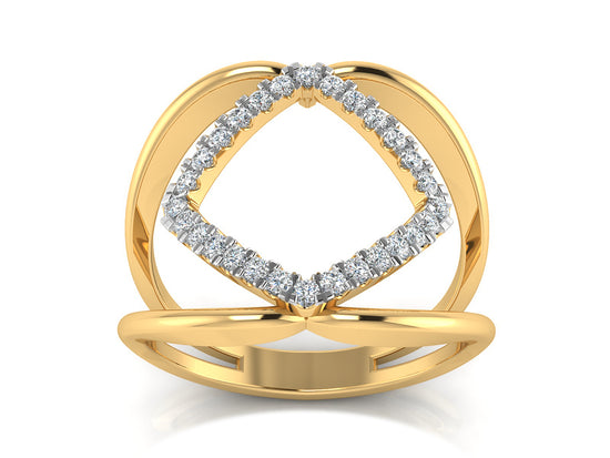 Diamond Cascade Ring