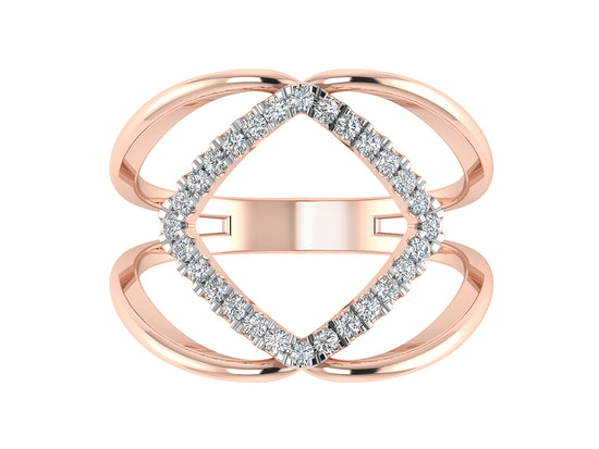 Diamond Cascade Ring