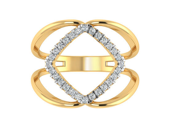 Diamond Cascade Ring