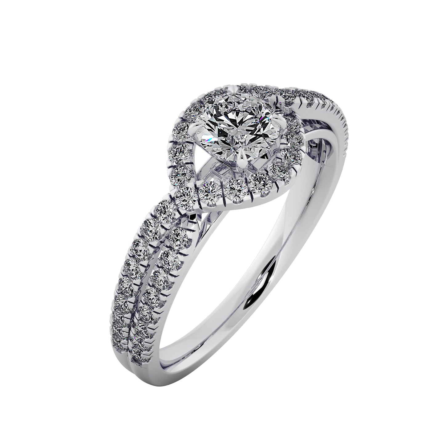 Crystal Heaven Solitaire Ring