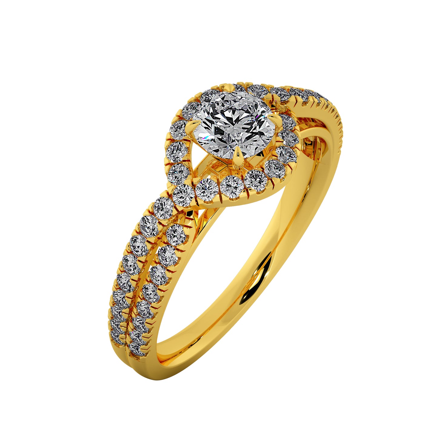 Crystal Heaven Solitaire Ring