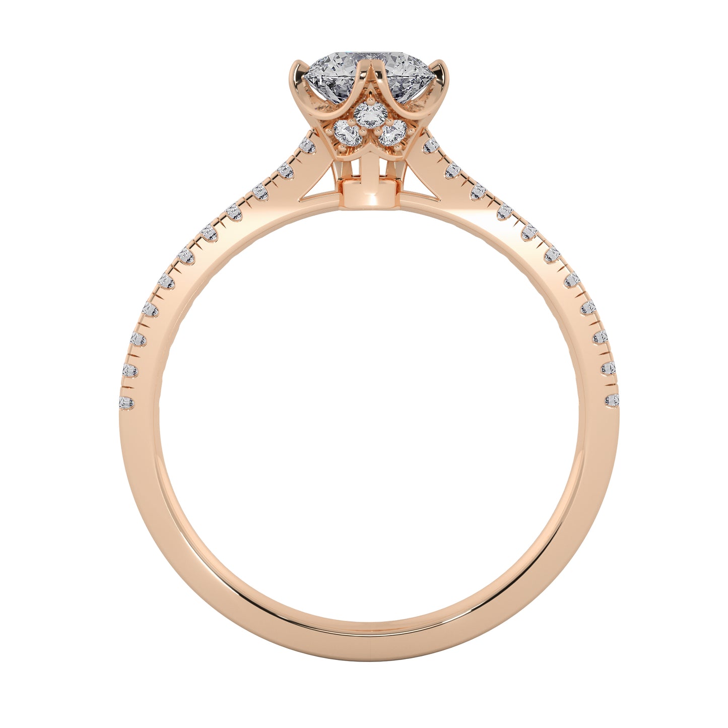 Rock Crystal Solitaire Ring