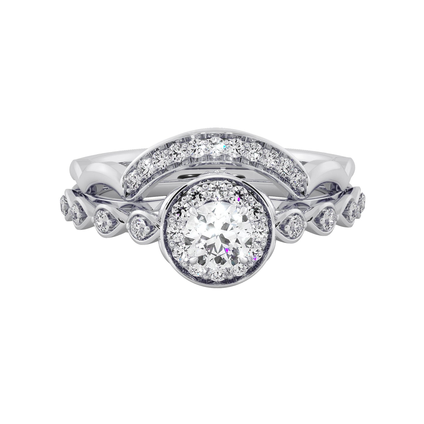 Crystal Rain Solitaire Ring