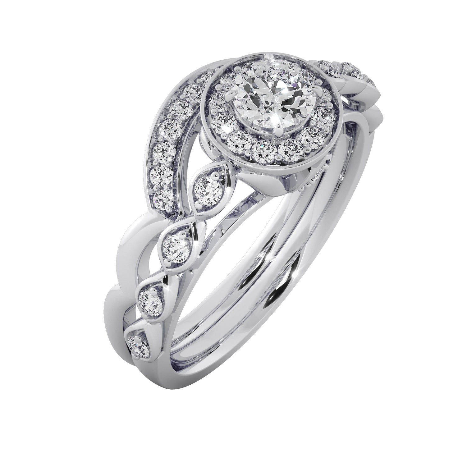 Crystal Rain Solitaire Ring