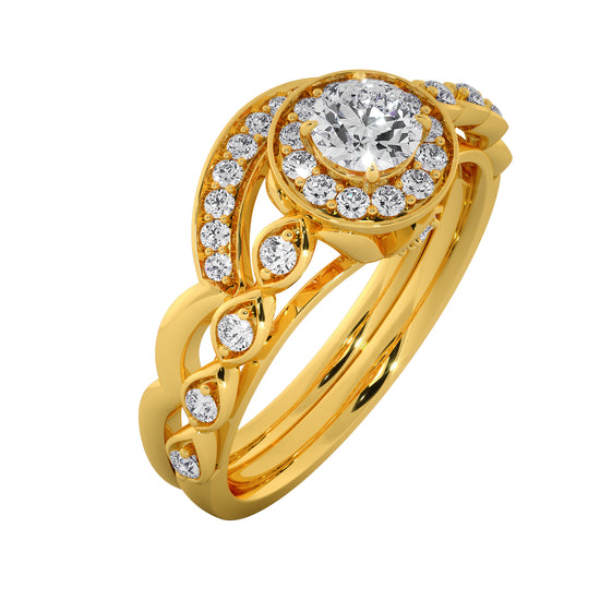 Crystal Rain Solitaire Ring