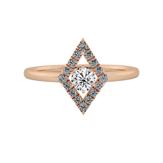 Diamond Fall Solitaire Ring