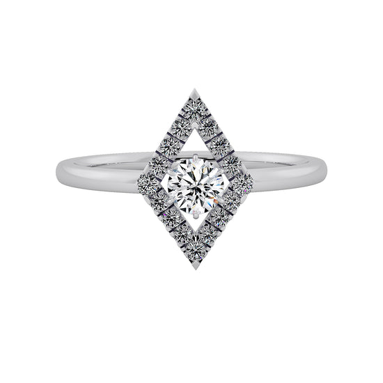 Diamond Fall Solitaire Ring