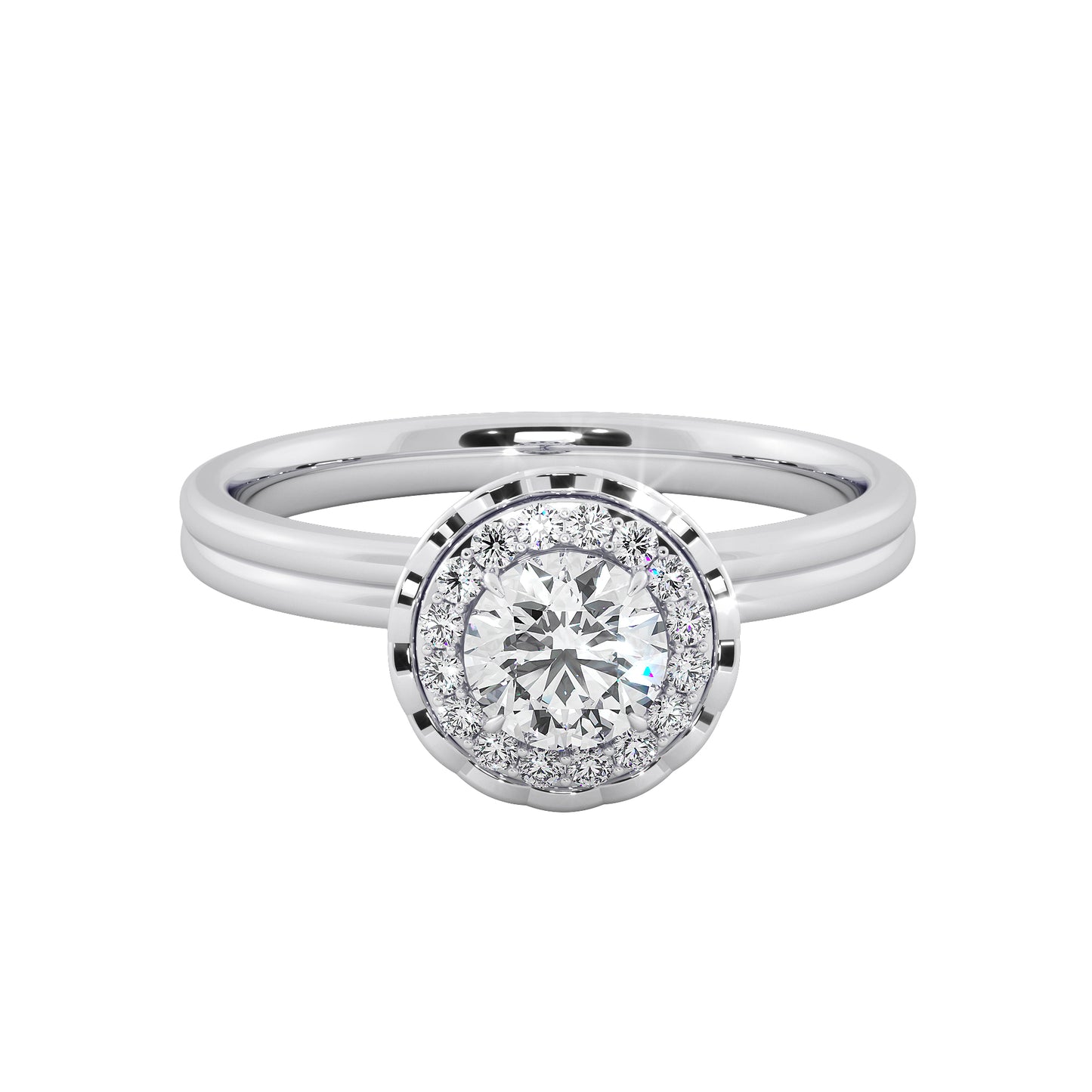 Wheel of Motion Solitaire Ring